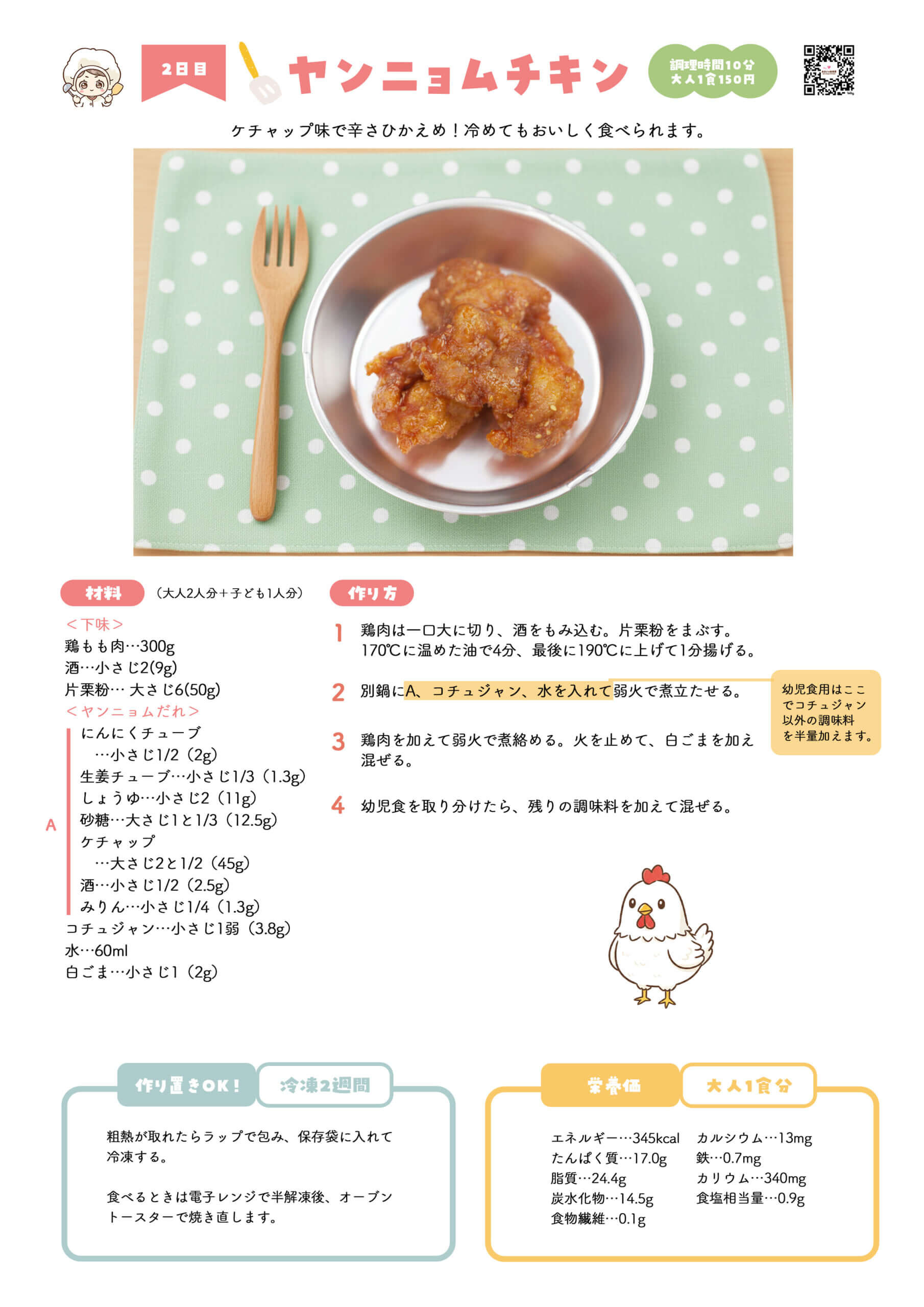 レシピのサンプル2